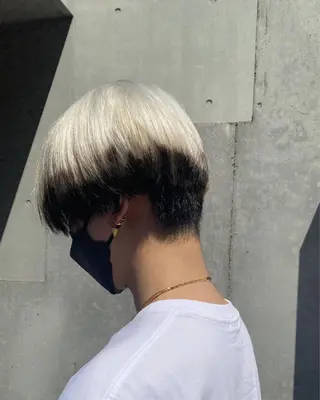 ショート 【明大前フェード/ メンズパーマ/岳】のヘアスタイル