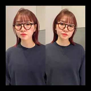 ミディアム カラー mai / linoah˚✧のヘアスタイル