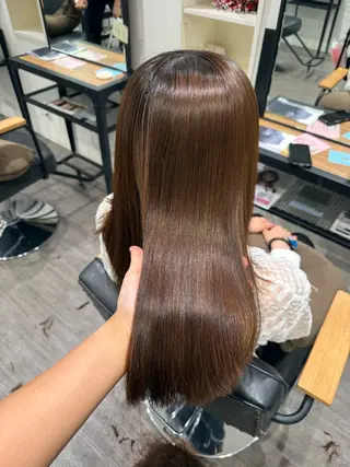 セミロング パーマ 艶髪レイヤー上田 紗也🇰🇷💗のヘアスタイル