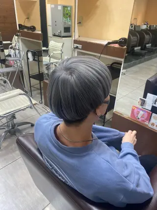 ショート カラー パーマ ヘアアレンジ メンズ ネイル マツエク・マツパ 川上 麻梨阿のヘアスタイル