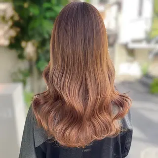 ロング カラー ブリーチなしカラー kana🐱のヘアスタイル