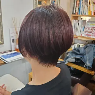 ショート カラー 韓国風レイヤーカット 上手く丁寧早い/マツのヘアスタイル