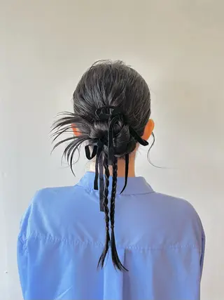 セミロング ヘアアレンジ トップスタイリスト 林すずかのヘアスタイル