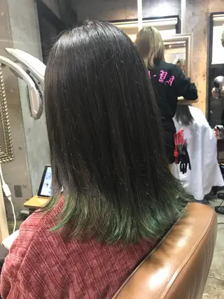 ロング カラー パーマ ヘアアレンジ メンズ キッズ ネイル マツエク・マツパ サロンドミルク 渋谷高比良のヘアスタイル