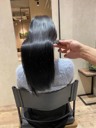 ロング カラー レイヤーカット 赤み消し　店長/大和のヘアスタイル
