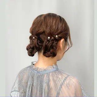 ヘアアレンジ 川崎ヘアメイク🪞 CHATEAUのヘアスタイル