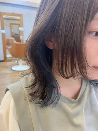 ミディアム カラー beleef守口店 reinaのヘアスタイル