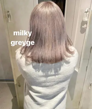 ミディアム カラー ハイトーンカラー♡ yuのヘアスタイル