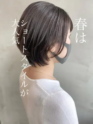 ショート カラー ヘアアレンジ ネイル マツエク・マツパ 夜23時まで予約🉑 reverieあきらのヘアスタイル