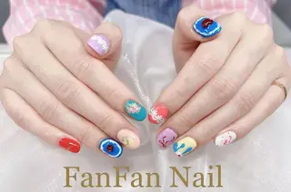 ネイル FanFan 長さ出し専門のネイルデザイン