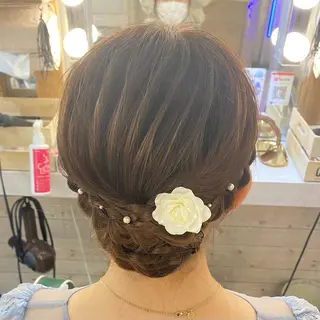 ヘアアレンジ ヘアメイク エンカレッジのヘアスタイル