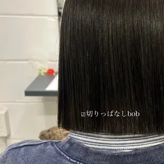 ショート 切りっぱなしボブ/ 透明感カラー/うらんのヘアスタイル