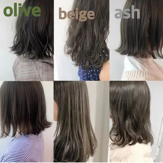 セミロング カラー ヘアアレンジ 透明感カラー/ レイヤー　YUKAのヘアスタイル