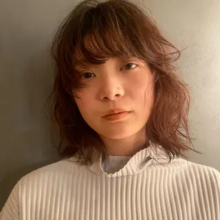 ミディアム カラー 高円寺/loca/ 田中南帆のヘアスタイル