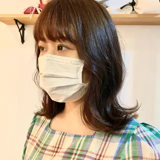 ミディアム ショート& パーマ　坂本のヘアスタイル