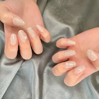 ショート カラー パーマ ヘアアレンジ メンズ キッズ ネイル マツエク・マツパ アイブロウ el. by Aoのネイルデザイン