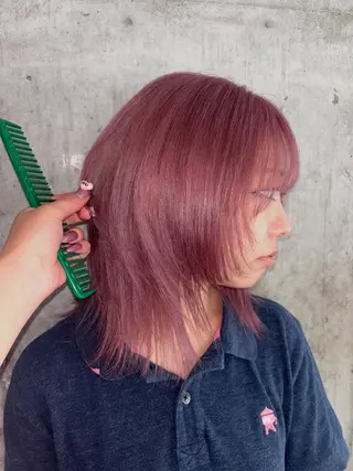 カラー ブリーチ/パーマ ♡MIYUU♡横浜のヘアスタイル