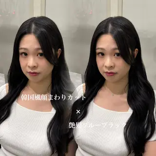 セミロング カラー The Ect Q'n🍑MOMOのヘアスタイル
