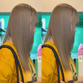 ロング カラー なんば、心斎橋🍓 ハイトーンnicoのヘアスタイル
