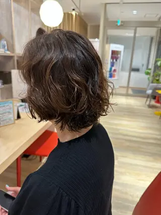 ショート パーマ and fine ほりのヘアスタイル