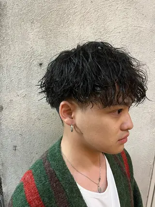 ショート パーマ メンズ 🏆メンズヘア特化 🥇代表りんぺーのヘアスタイル