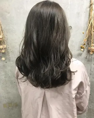 セミロング カラー ヘアアレンジ Satsuki ✂︎♡のヘアスタイル