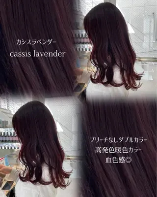 ミディアム カラー ヘアアレンジ 🫧柔色/トレンド カラー/川辺晴加のヘアスタイル