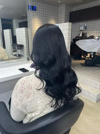 ミディアム カラー パーマ ヘアアレンジ メンズ キッズ ネイル マツエク・マツパ アイブロウ 🦋縮毛/韓国レイヤ ー/透明感カラー🦋のヘアスタイル