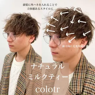 ショート カラー ヘアアレンジ メンズ メンズスタイル ly本厚木のヘアスタイル