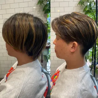 ショート メンズ 💈トレサンパ 💈金山駅✂︎愛実のヘアスタイル