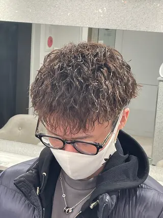 パーマ メンズ 京都河原町 メンズパーマ助川龍哉のヘアスタイル