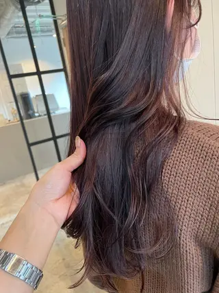 ロング カラー ヘアアレンジ REONA🪽✨薬院 レイヤーカット🫧のヘアスタイル