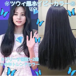 ロング カラー 色落ちまで可愛い🧚 心斎橋hikaruのヘアスタイル
