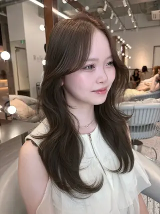 ロング カラー 🍒ブリーチなしカラ ー/Sakura🍒のヘアスタイル