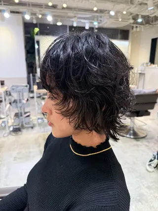 ショート パーマ 🎀縮毛矯正／ メンズパーマ／りんのヘアスタイル