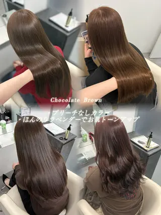 ロング カラー 透明感カラー×顔周り mizuki🫧のヘアスタイル