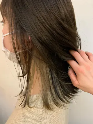 セミロング カラー パーマ ヘアアレンジ メンズ キッズ ネイル マツエク・マツパ 暖色・前髪カット 🎗️佐藤ゆみこのヘアスタイル