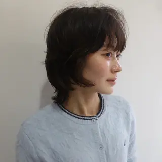 ショート パーマ 似合わせデザイン໒꒱ rioのヘアスタイル