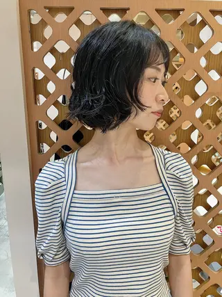 ショート パーマ 川間 将彦のヘアスタイル