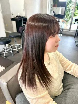 ロング カラー 中西 琉渚のヘアスタイル
