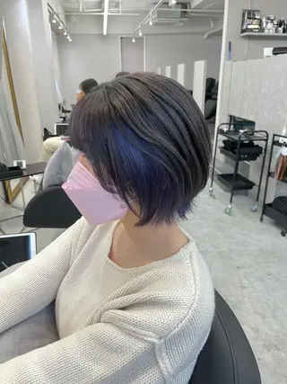 カラー グレージュ/透け感 カラー/透明感カラーのヘアスタイル