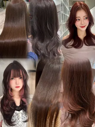 セミロング カラー 透明感Wカラー 髪質改善/AYARIのヘアスタイル