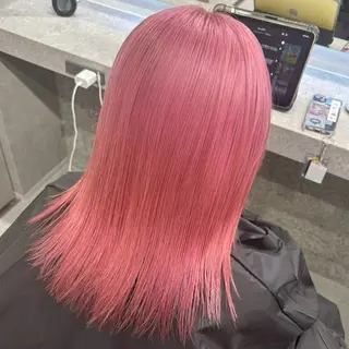 カラー Yoshiいろあそび 八王子/ハイトーンのヘアスタイル