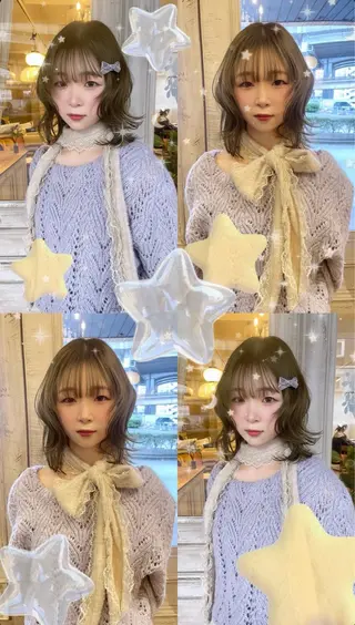 ミディアム Re;tique🎀 ／ricoのヘアスタイル