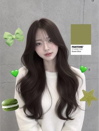 ロング カラー パーマ ヘアアレンジ メンズ 赤み消し艶カラー/美 髪☘️Reika☘️のヘアスタイル