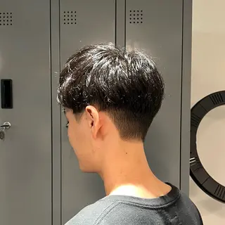 メンズ ワタナベ モカ🦢ダブルカラーのヘアスタイル