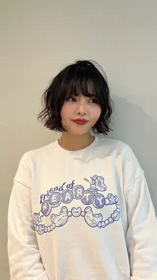 ショート レイヤー／ボブ/艶髪 🎀ENA🎀のヘアスタイル