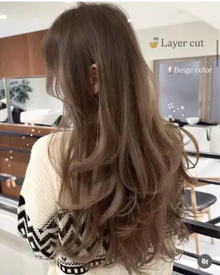 ロング カラー 🎀 レイヤーカット カラー / 錦糸町のヘアスタイル
