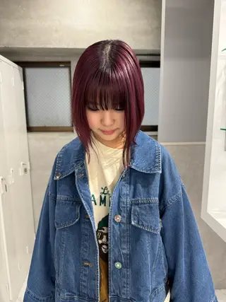 カラー sena⌇ベージュ⌇ ブリーチなしWカラーのヘアスタイル