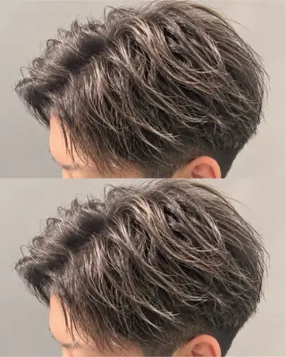 パーマ メンズ メンズパーマ／ 福山駅前/安部真弘のヘアスタイル